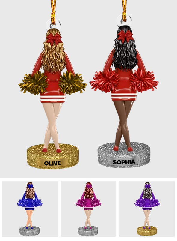 Meilleure pom-pom girl de l'année - Ornement de pom-pom girl personnalisé