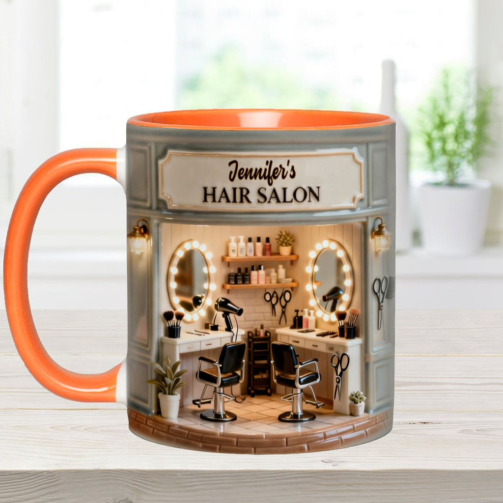 Proud Hair Stylist - Personalized Hairdresser Accent Mug