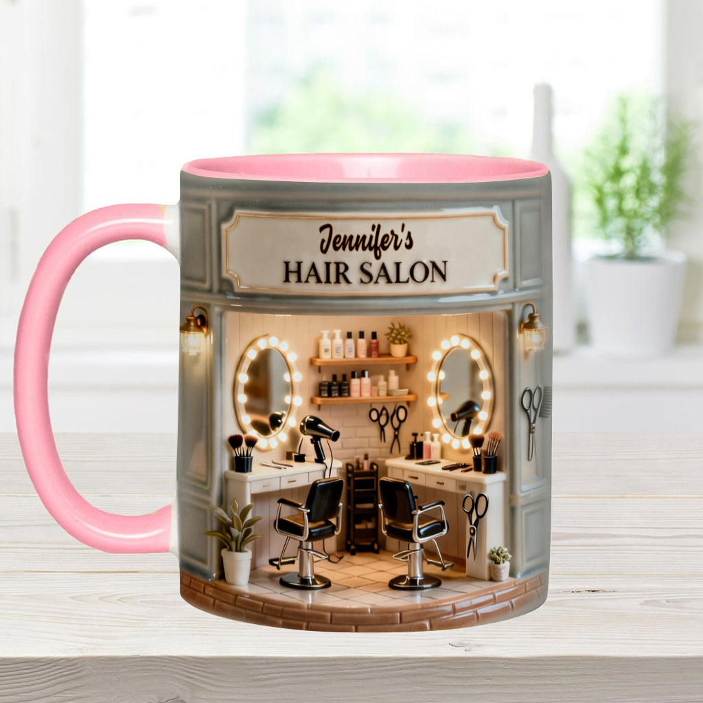 Proud Hair Stylist - Personalized Hairdresser Accent Mug