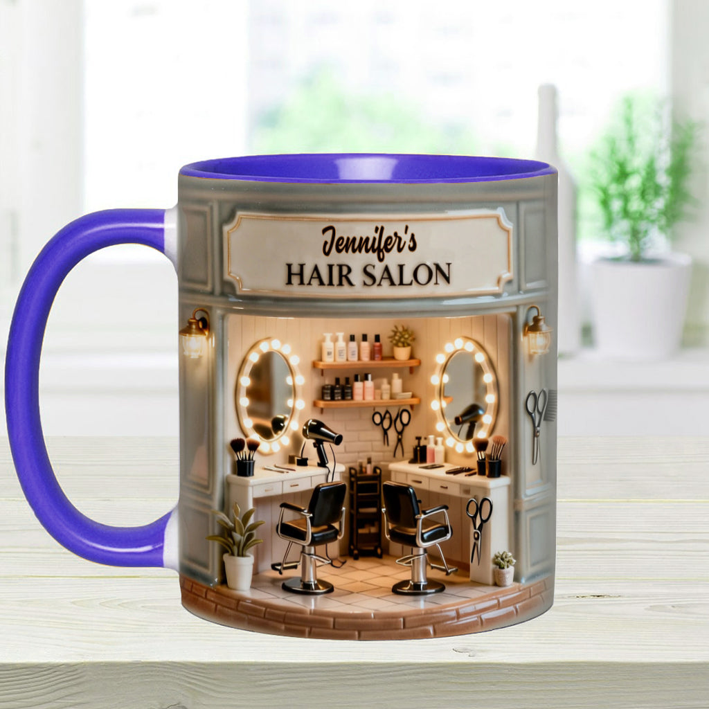 Proud Hair Stylist - Personalized Hairdresser Accent Mug