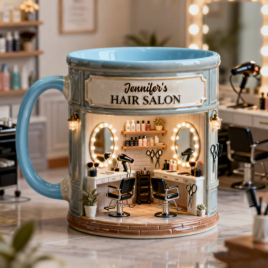 Proud Hair Stylist - Personalized Hairdresser Accent Mug