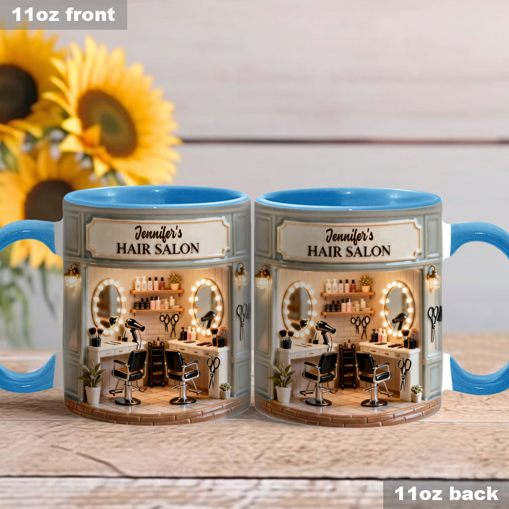 Proud Hair Stylist - Personalized Hairdresser Accent Mug