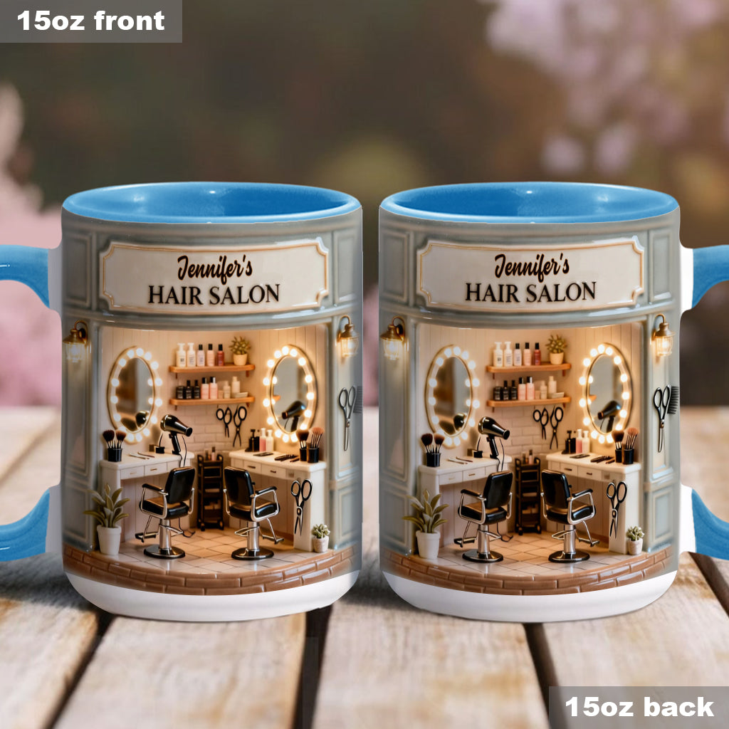 Proud Hair Stylist - Personalized Hairdresser Accent Mug