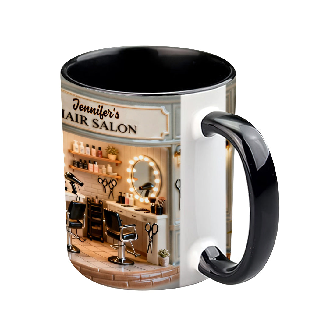 Proud Hair Stylist - Personalized Hairdresser Accent Mug