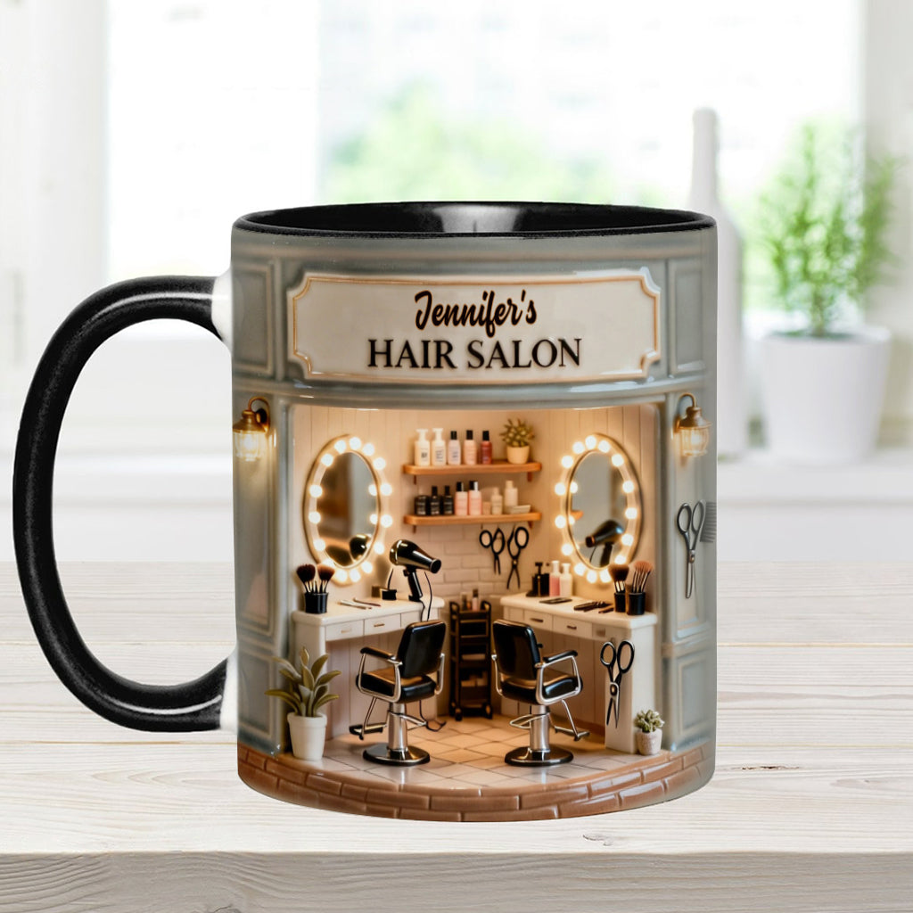 Proud Hair Stylist - Personalized Hairdresser Accent Mug
