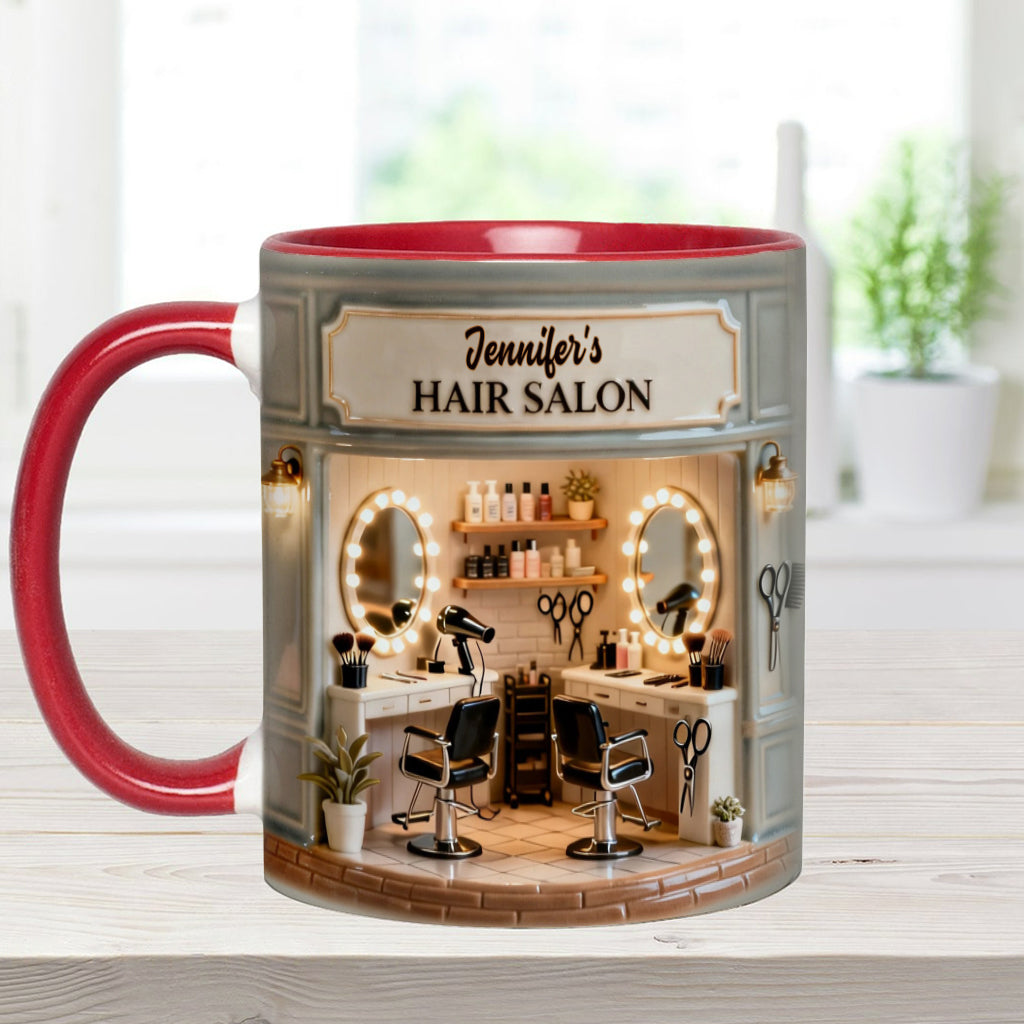 Proud Hair Stylist - Personalized Hairdresser Accent Mug