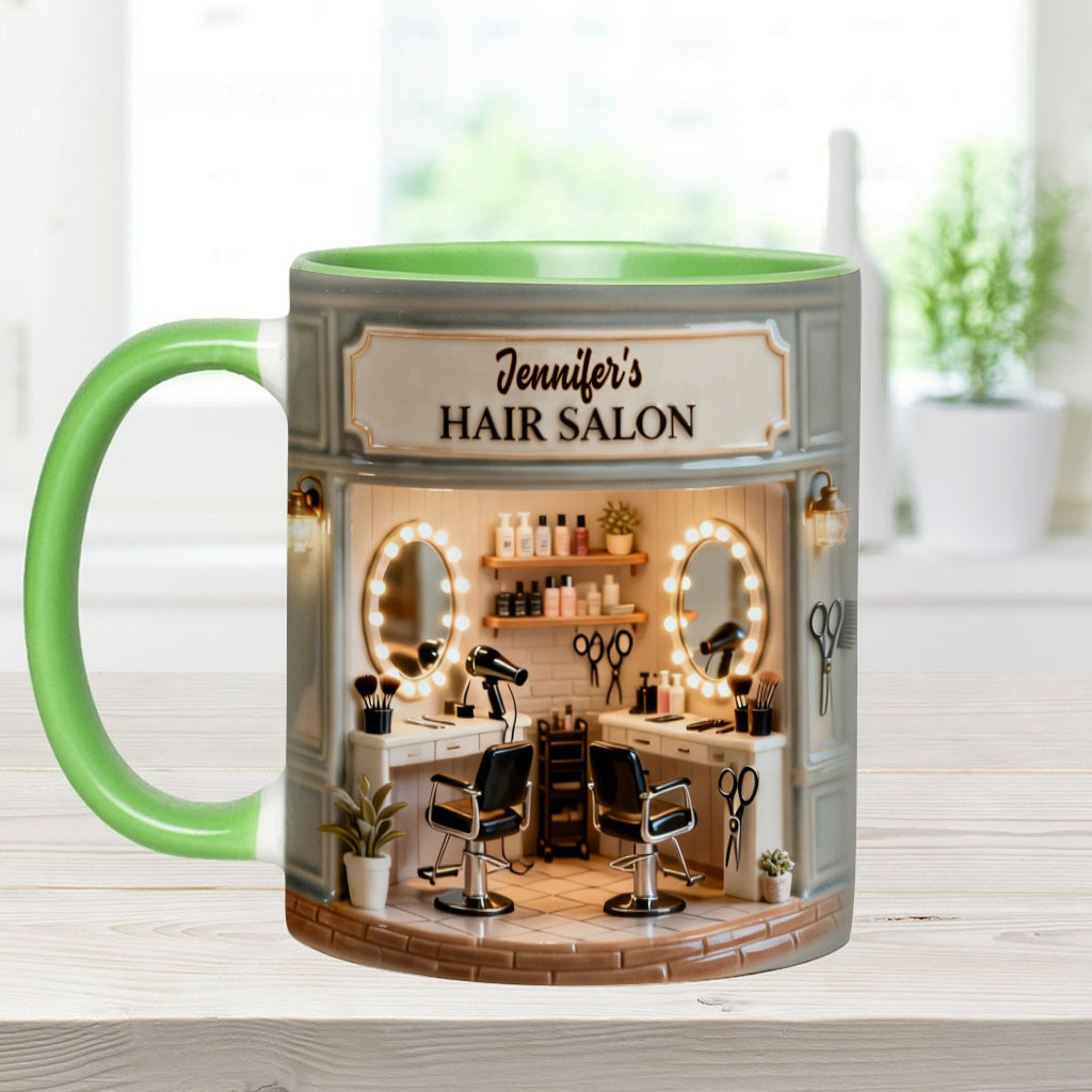 Proud Hair Stylist - Personalized Hairdresser Accent Mug
