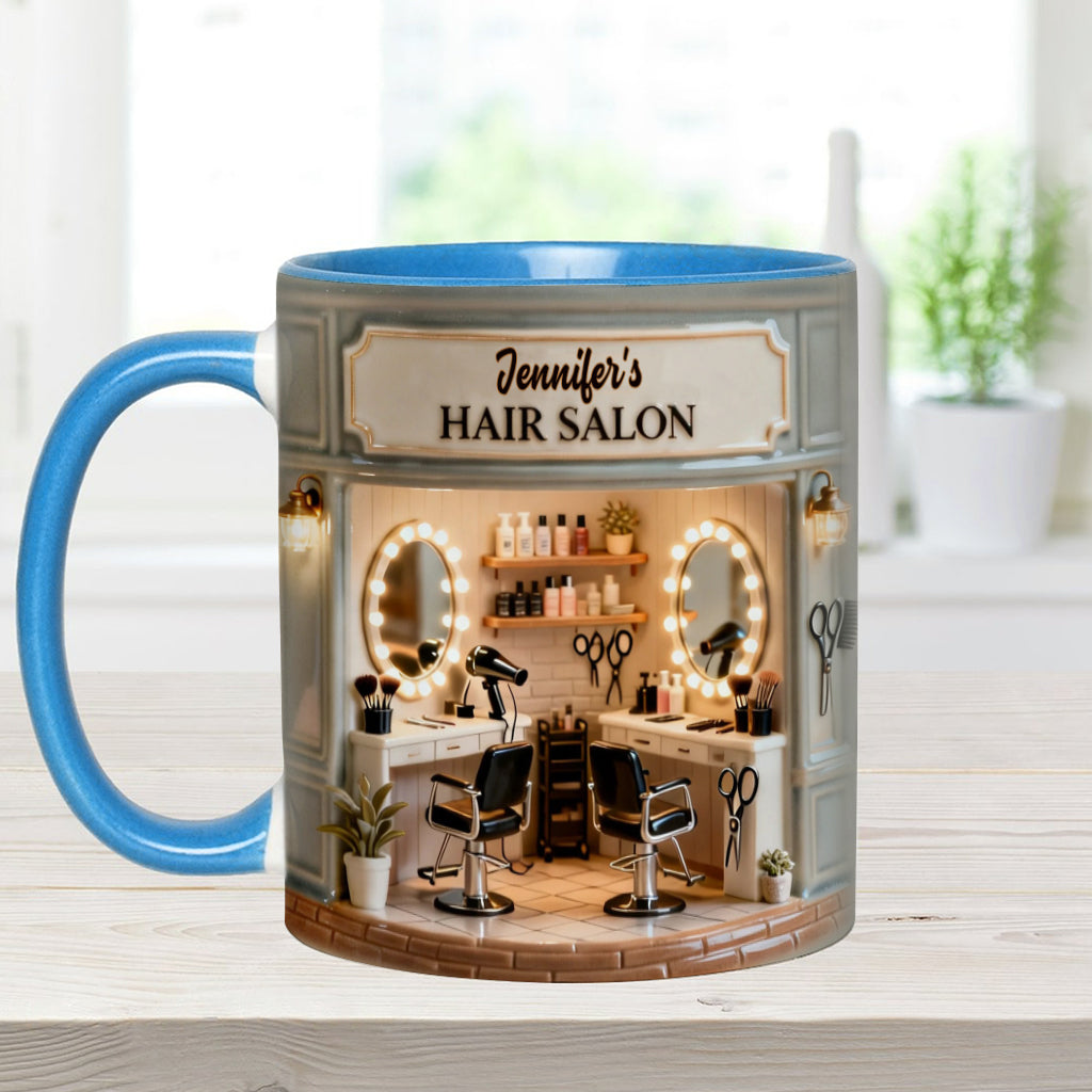 Proud Hair Stylist - Personalized Hairdresser Accent Mug