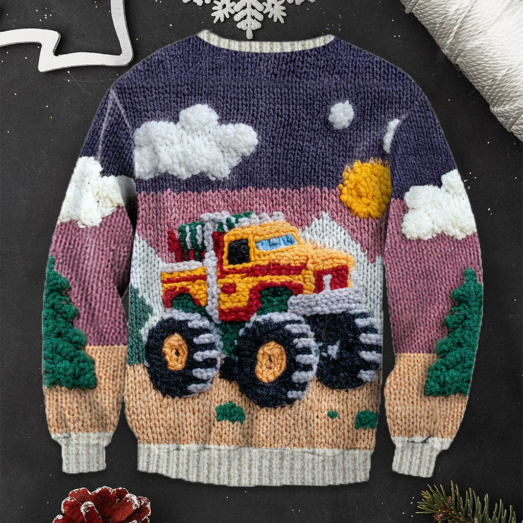 Love Truck - Personalized Kid Ugly Sweater