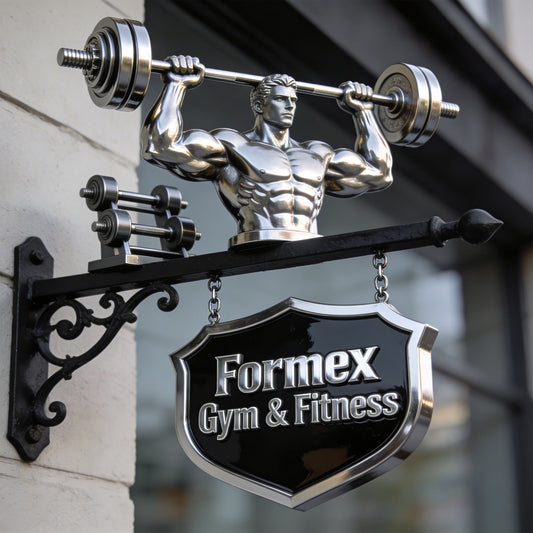 Ohne Fleiß kein Preis – Personalisiertes Fitness-Wandschild aus Holz