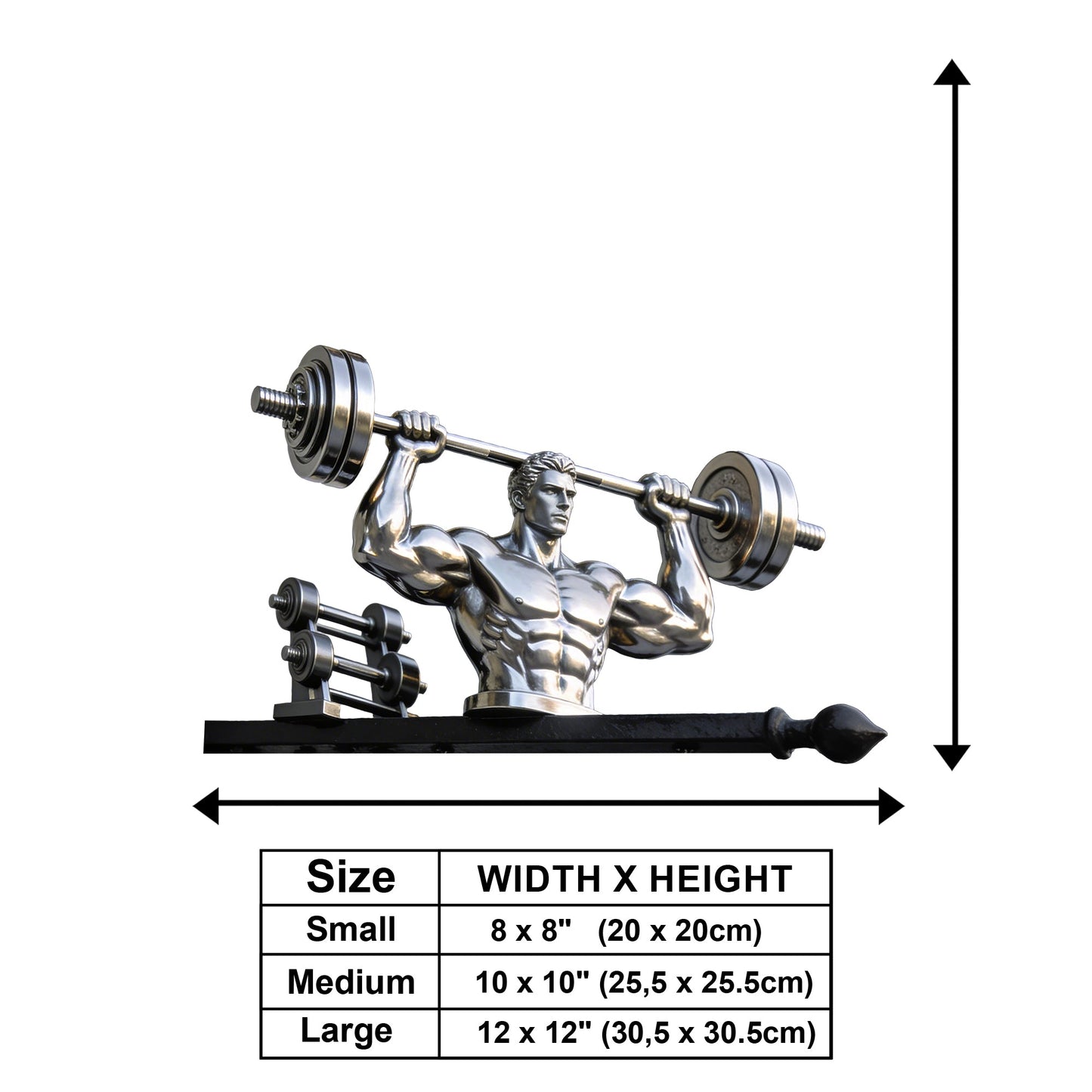 Ohne Fleiß kein Preis – Personalisiertes Fitness-Wandschild aus Holz