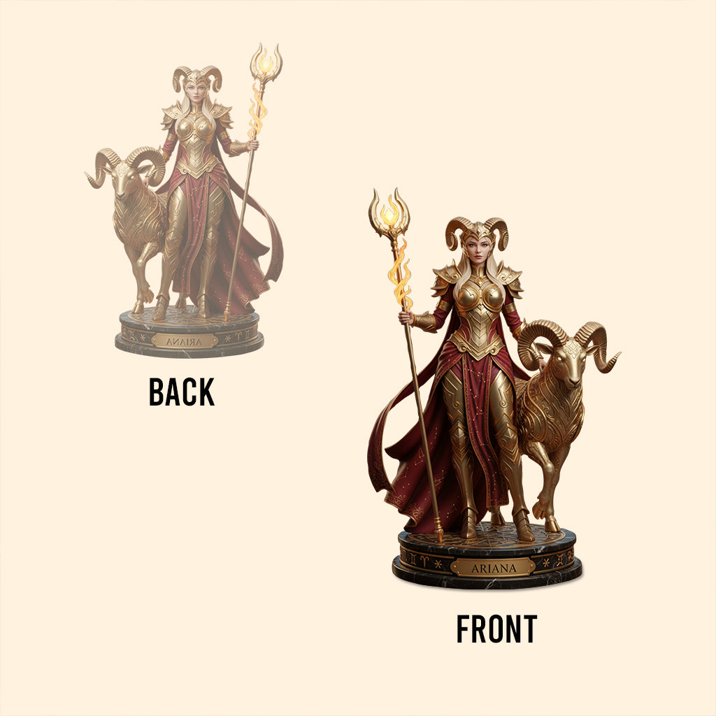 Figurine personnalisée du signe du zodiaque, cadeau astrologique - Plaque acrylique personnalisée avec horoscope et forme personnalisée