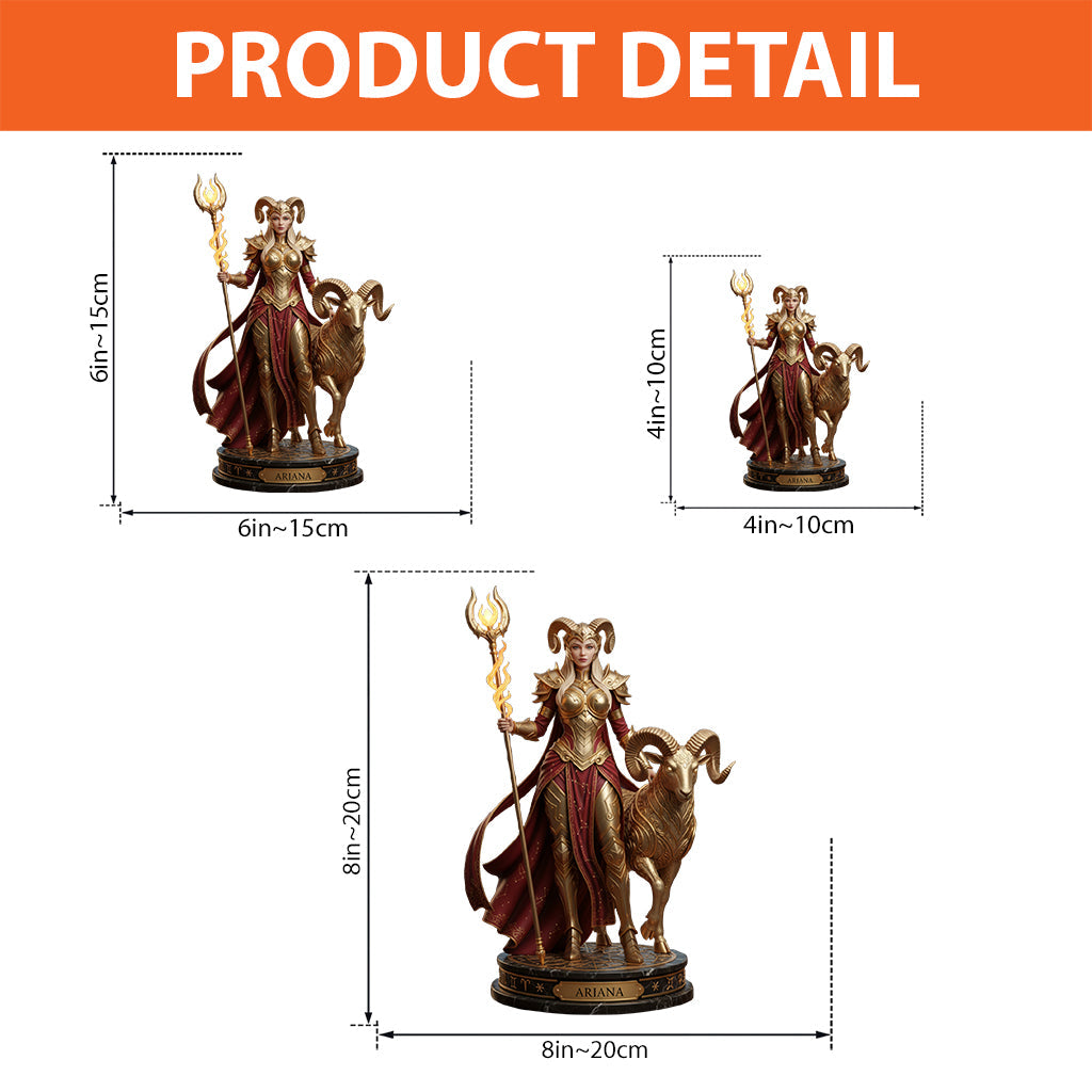 Figurine personnalisée du signe du zodiaque, cadeau astrologique - Plaque acrylique personnalisée avec horoscope et forme personnalisée