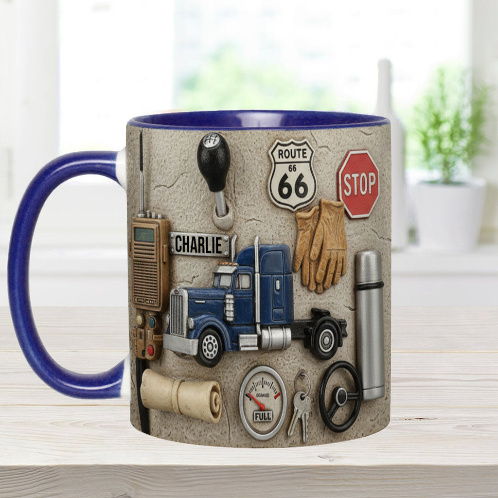 Best Truck Driver - Personalized Trucker Accent Mug