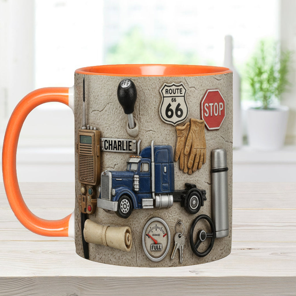 Best Truck Driver - Personalized Trucker Accent Mug