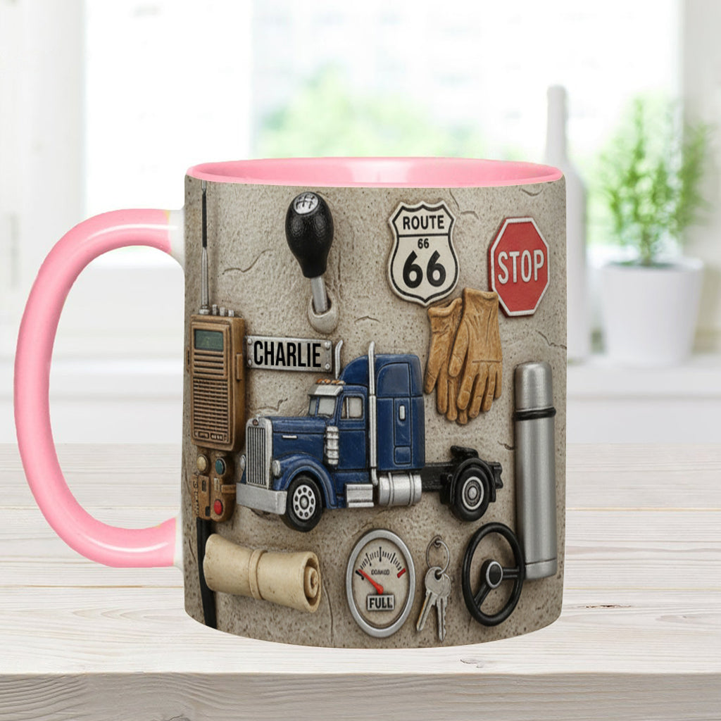 Best Truck Driver - Personalized Trucker Accent Mug