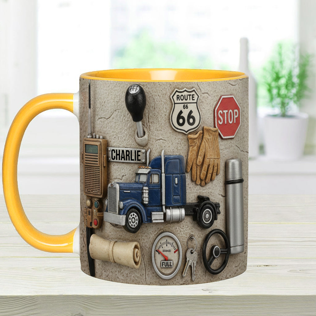 Best Truck Driver - Personalized Trucker Accent Mug