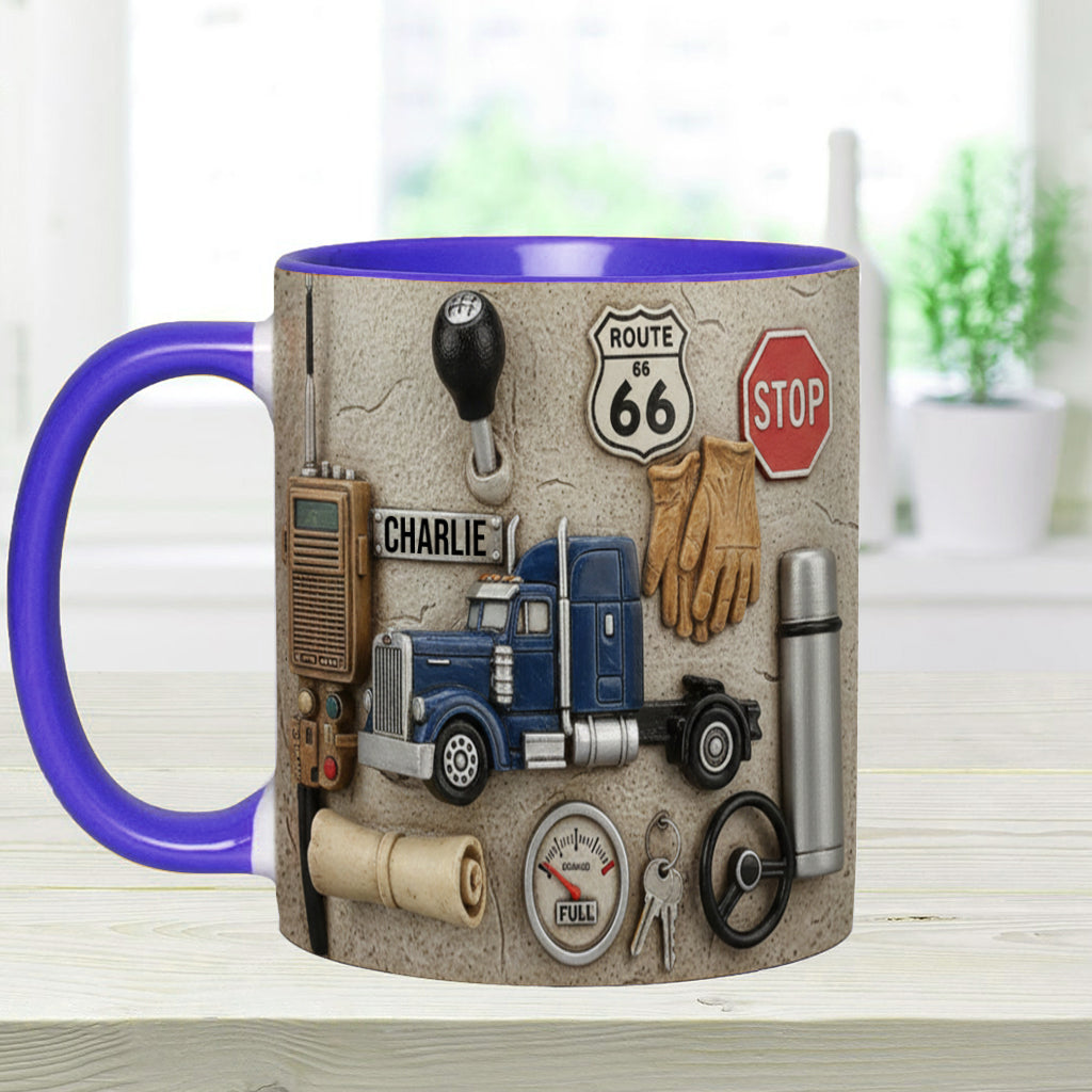 Best Truck Driver - Personalized Trucker Accent Mug