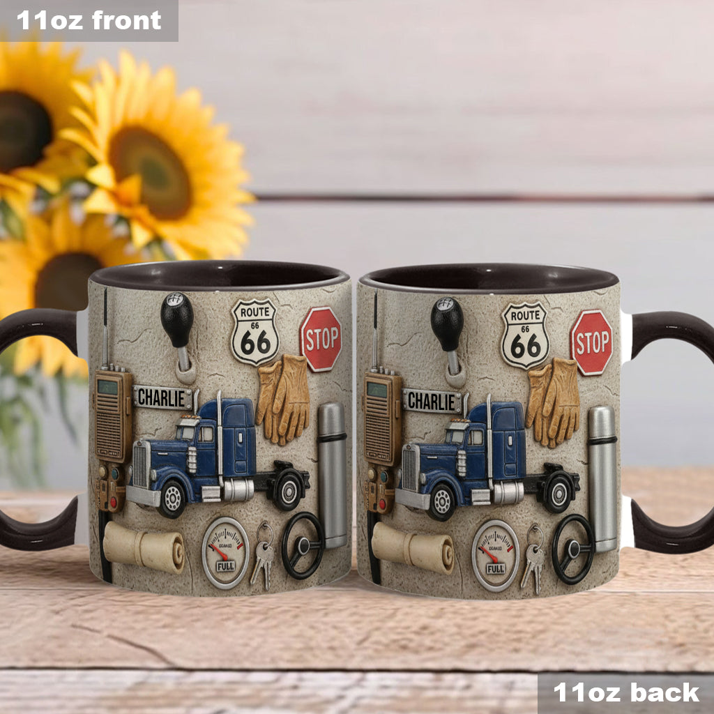 Best Truck Driver - Personalized Trucker Accent Mug