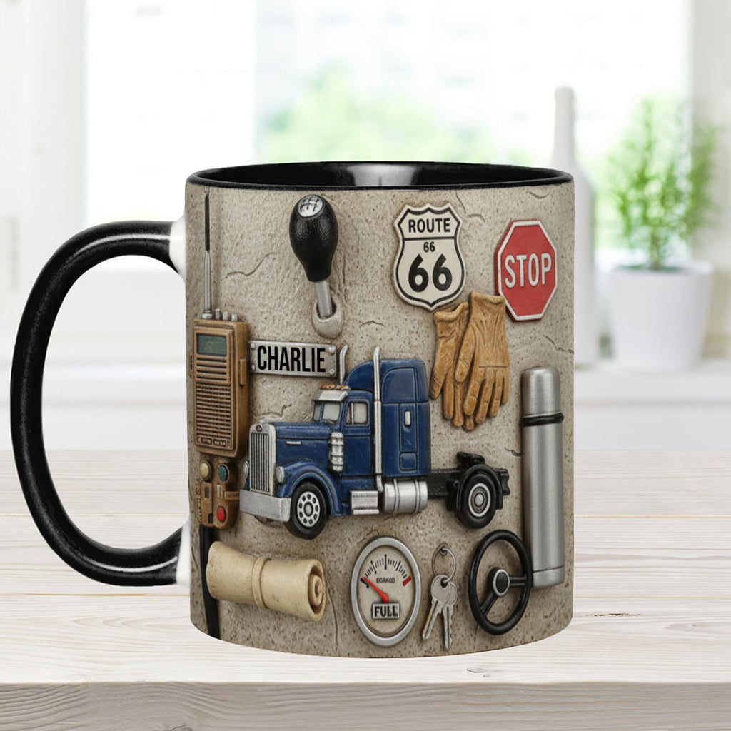 Best Truck Driver - Personalized Trucker Accent Mug
