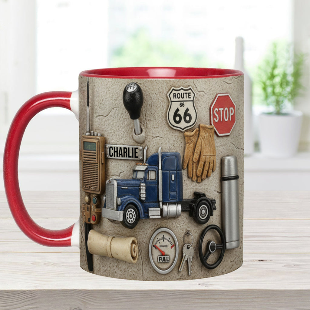 Best Truck Driver - Personalized Trucker Accent Mug