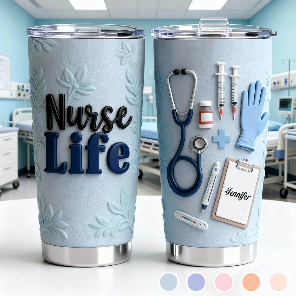 Nurse Life – Personalisierter Krankenschwester-Trinkbecher