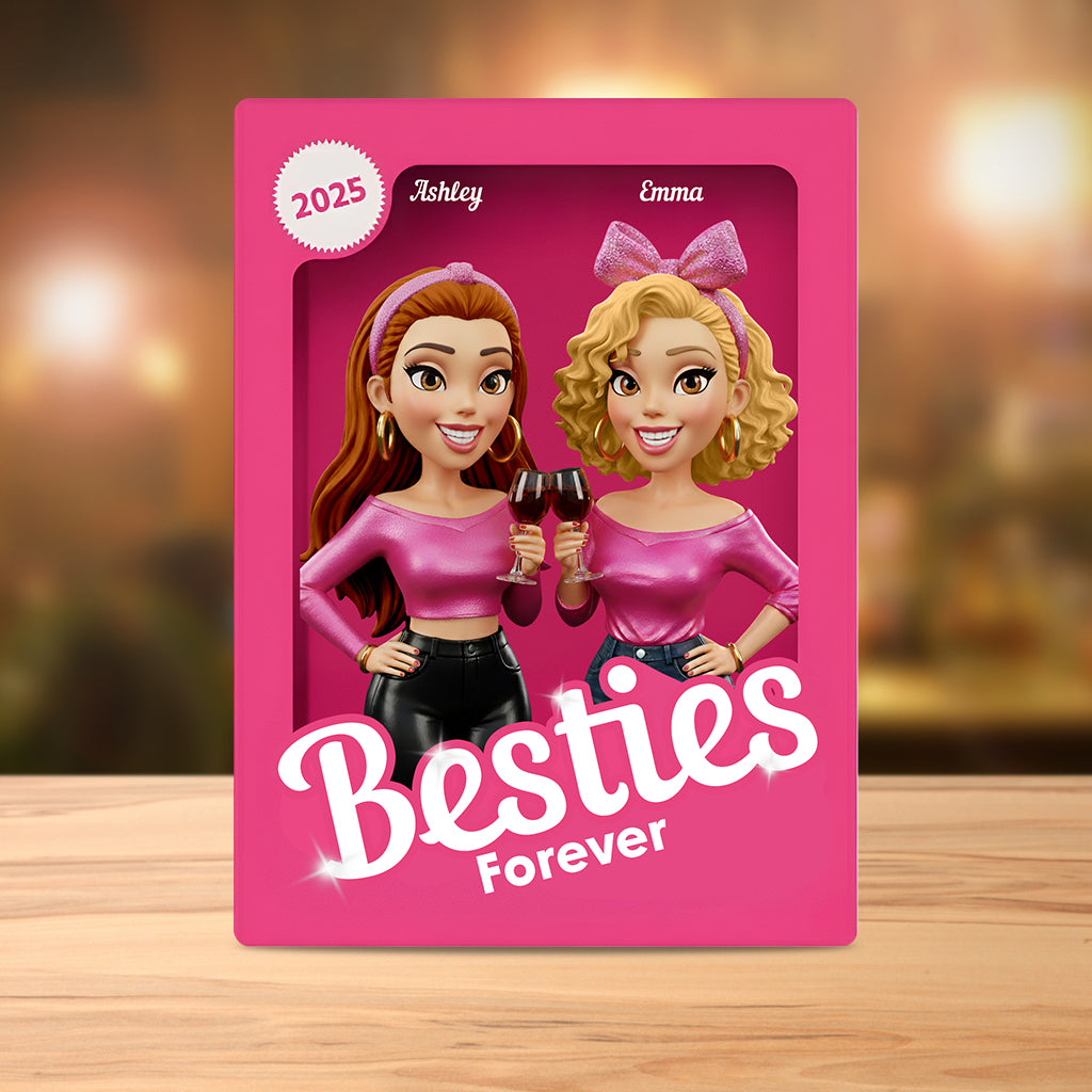 Partners In Crime - Personalized Bestie Custom Shaped Acrylic Plaque