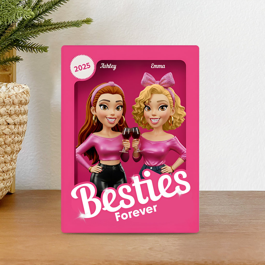 Partners In Crime - Personalized Bestie Custom Shaped Acrylic Plaque