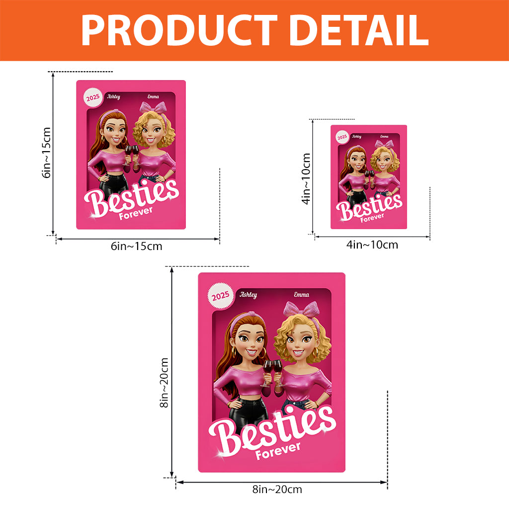 Partners In Crime - Personalized Bestie Custom Shaped Acrylic Plaque