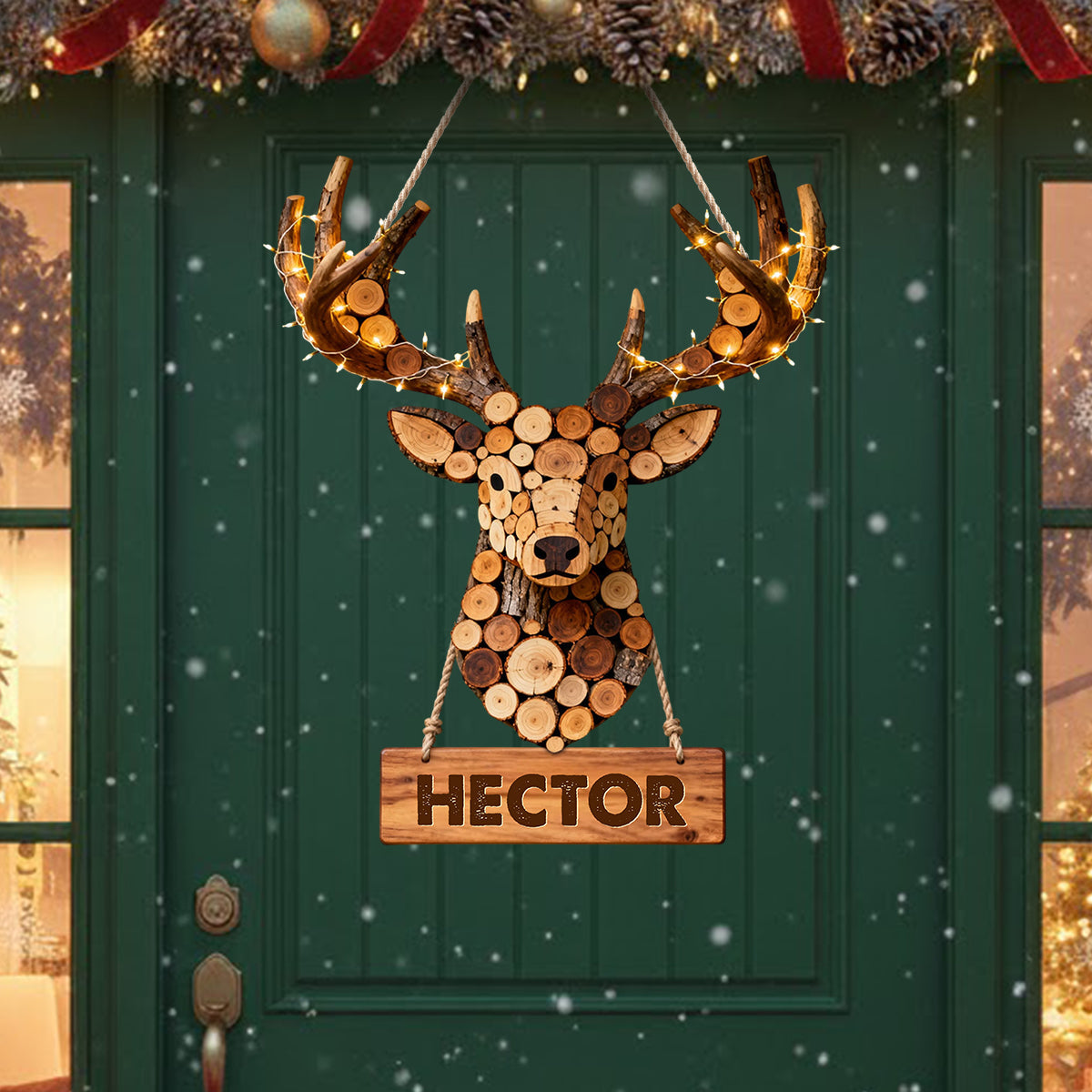 Cadeau idéal pour les passionnés de chasse - Panneau lumineux LED personnalisé sur le thème de la chasse