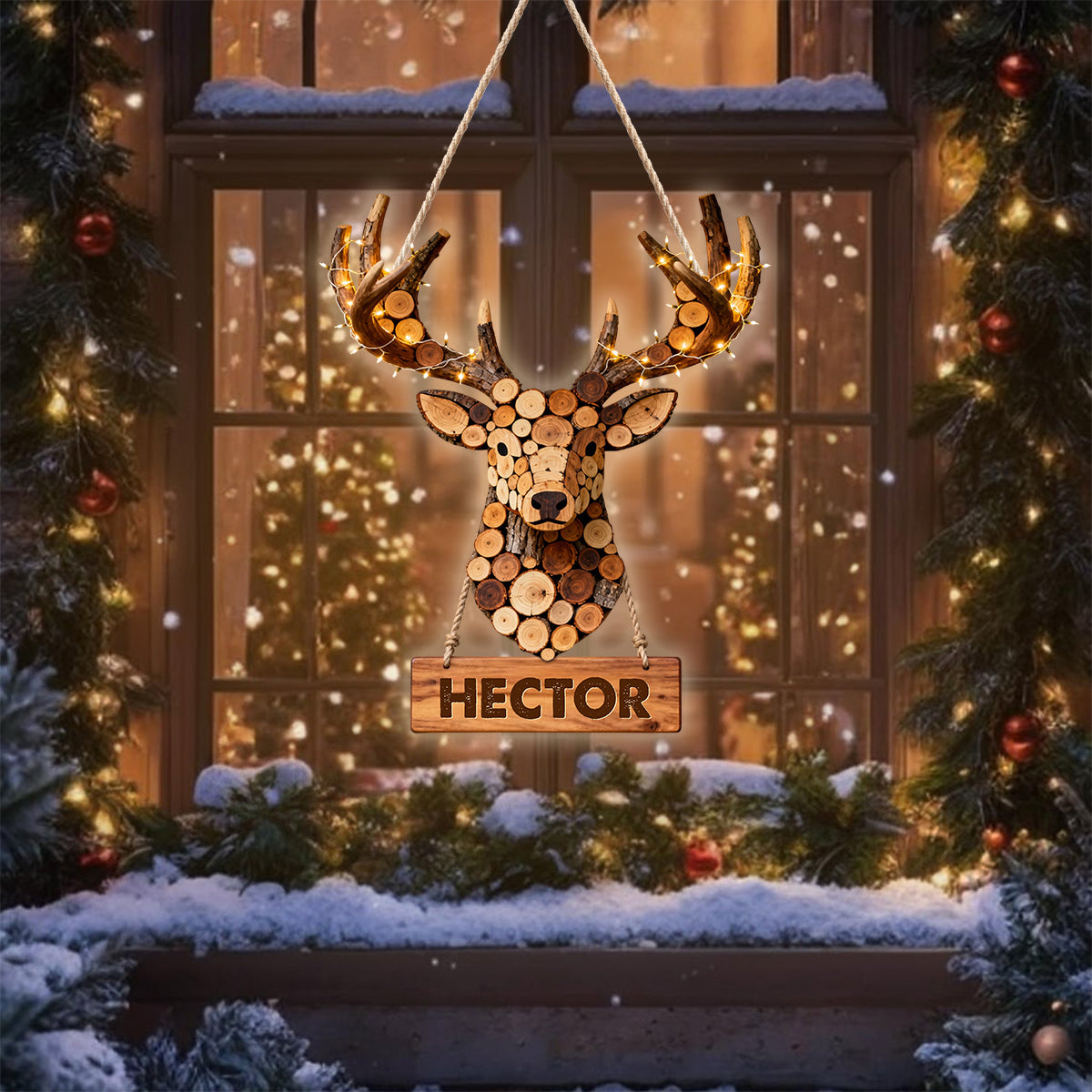 Cadeau idéal pour les passionnés de chasse - Panneau lumineux LED personnalisé sur le thème de la chasse