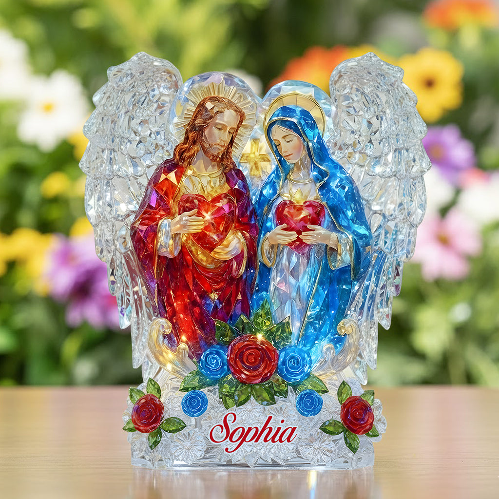 The Roots Of The Family Joseph & Mary - Personalized Christian Custom Shaped Acrylic Plaque