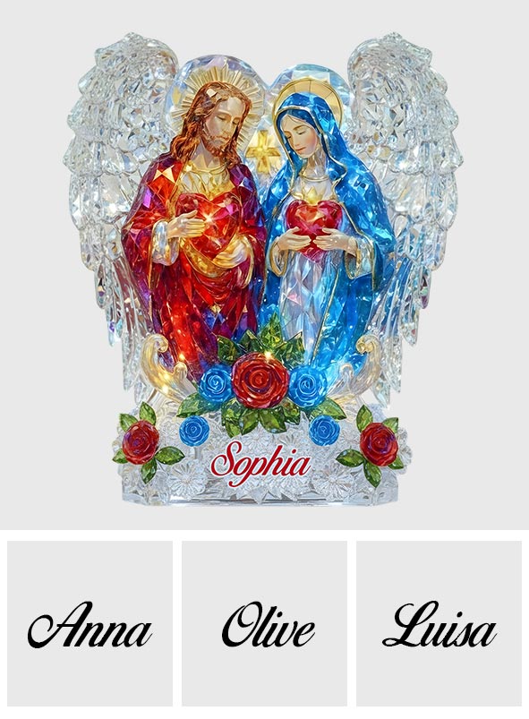 The Roots Of The Family Joseph & Mary - Personalized Christian Custom Shaped Acrylic Plaque