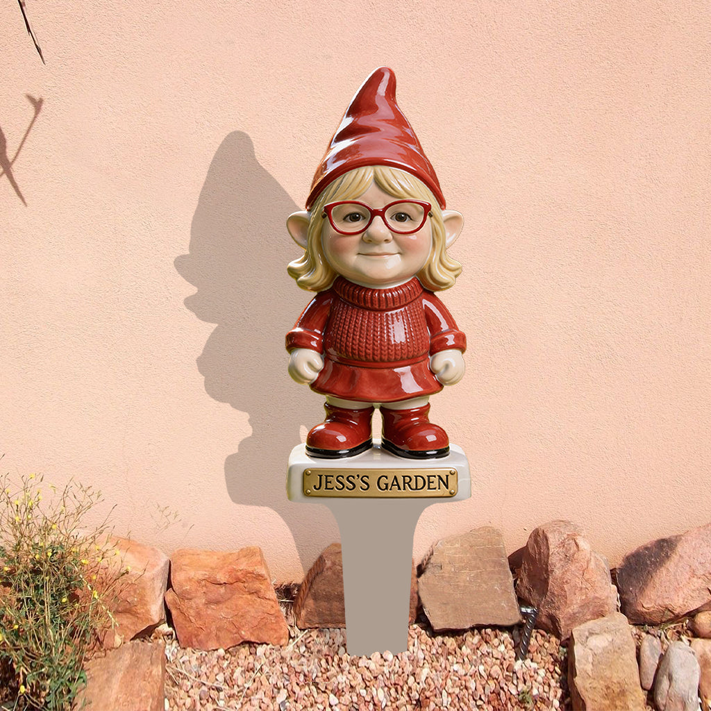 Custom Gnome From Any Photo - Personalized Gardening Acrylic Garden Sign/ Acrylic Plaque Sign