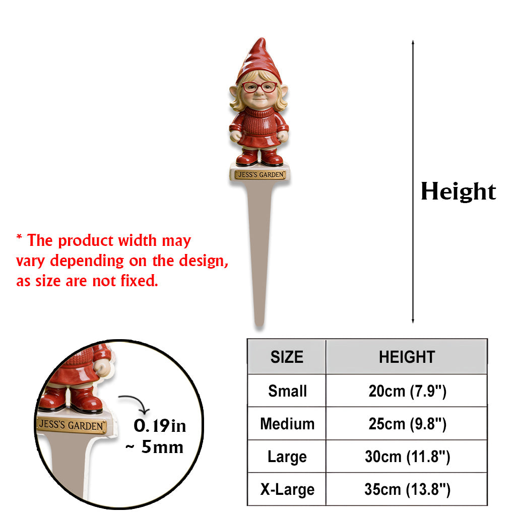 Custom Gnome From Any Photo - Personalized Gardening Acrylic Garden Sign/ Acrylic Plaque Sign