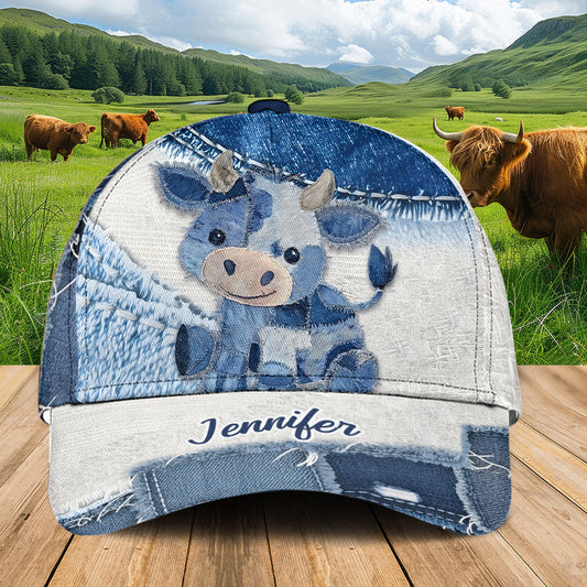 Cute Highland Cow - Personalized Highland Cow Classic Cap