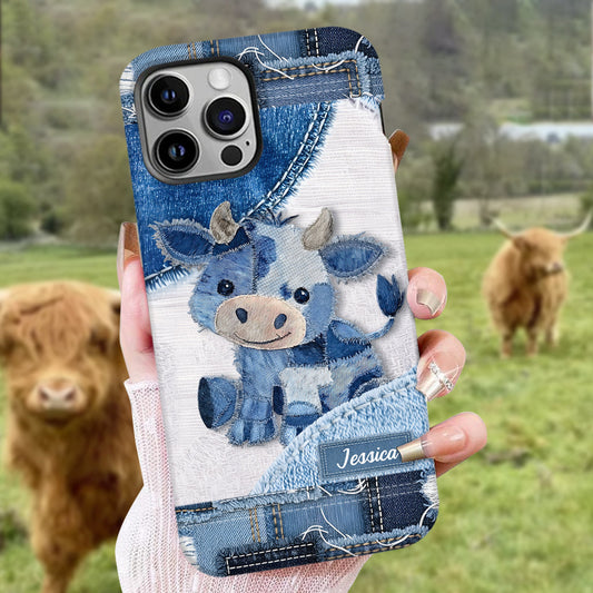 Coque de téléphone personnalisée avec imprimé vache des Highlands - Mignonne vache des Highlands