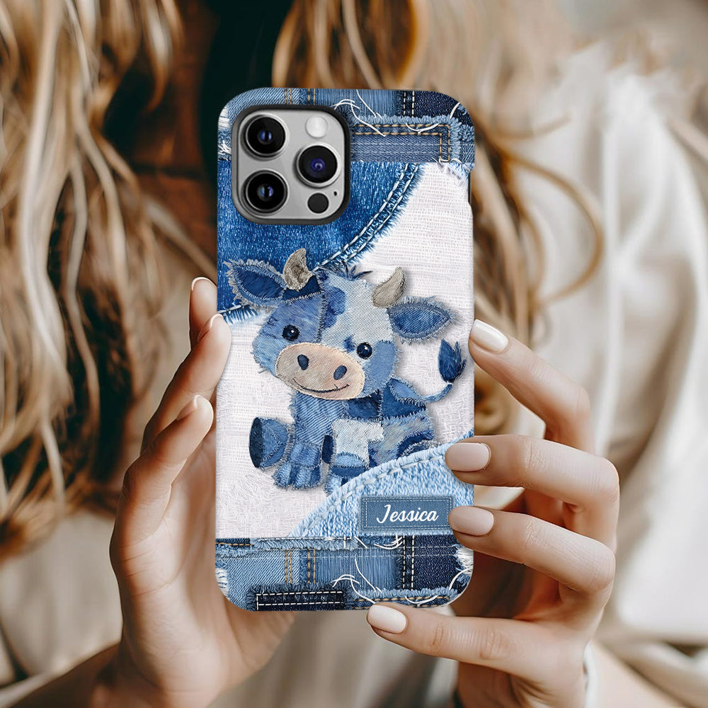 Cute Highland Cow - Personalized Highland Cow Full Print Phone Case