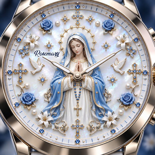 Gläubige - Personalisierte Christliche Damenarmbanduhr