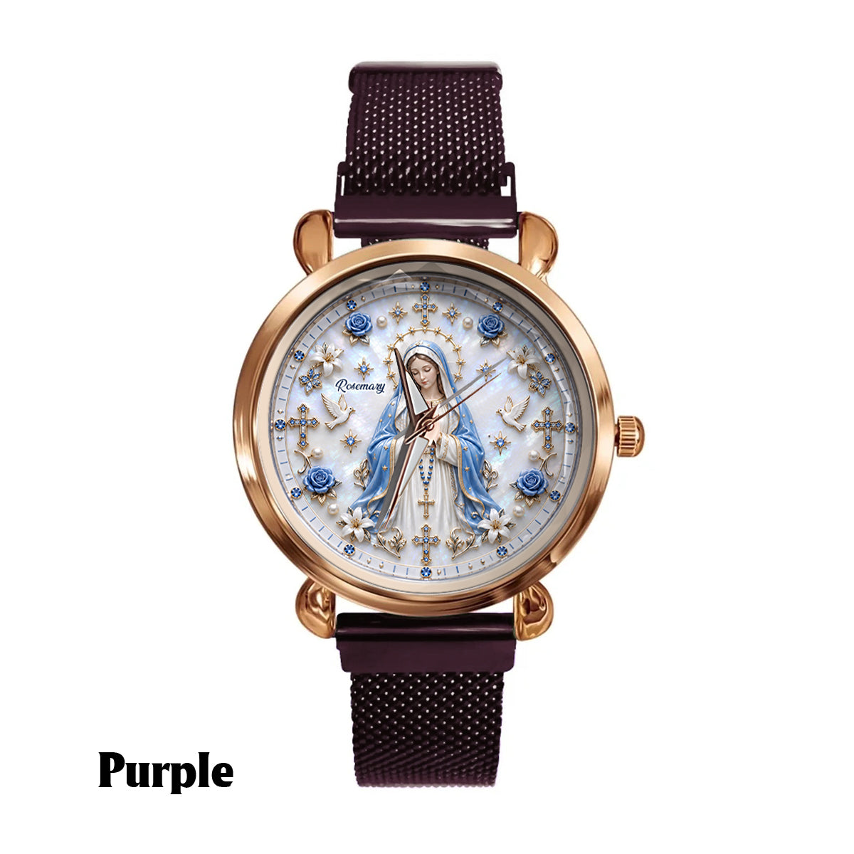 Gläubige - Personalisierte Christliche Damenarmbanduhr