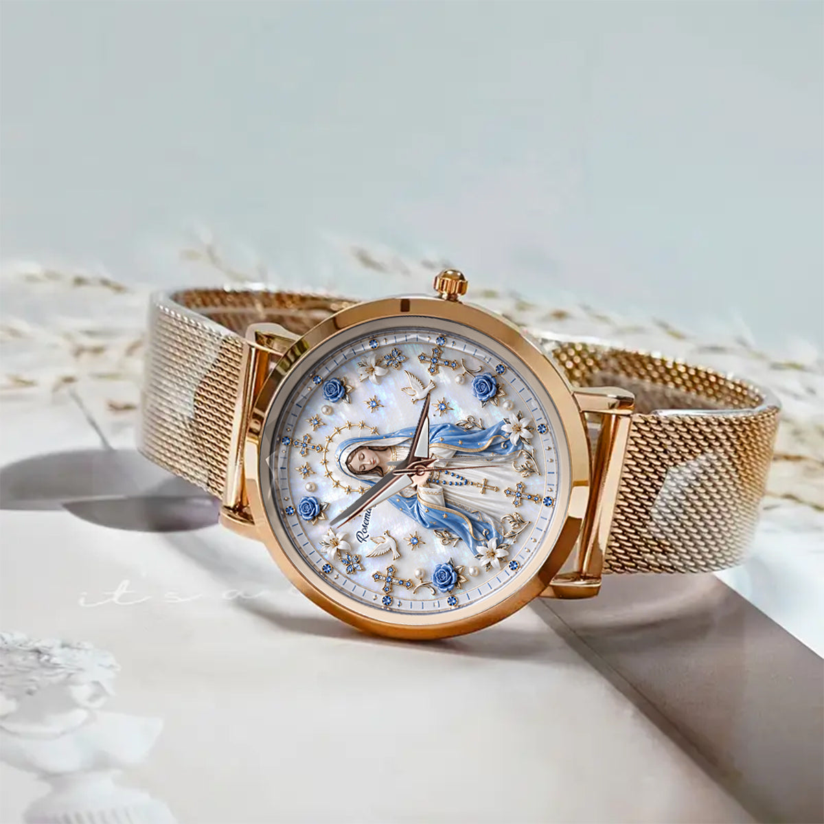 Gläubige - Personalisierte Christliche Damenarmbanduhr