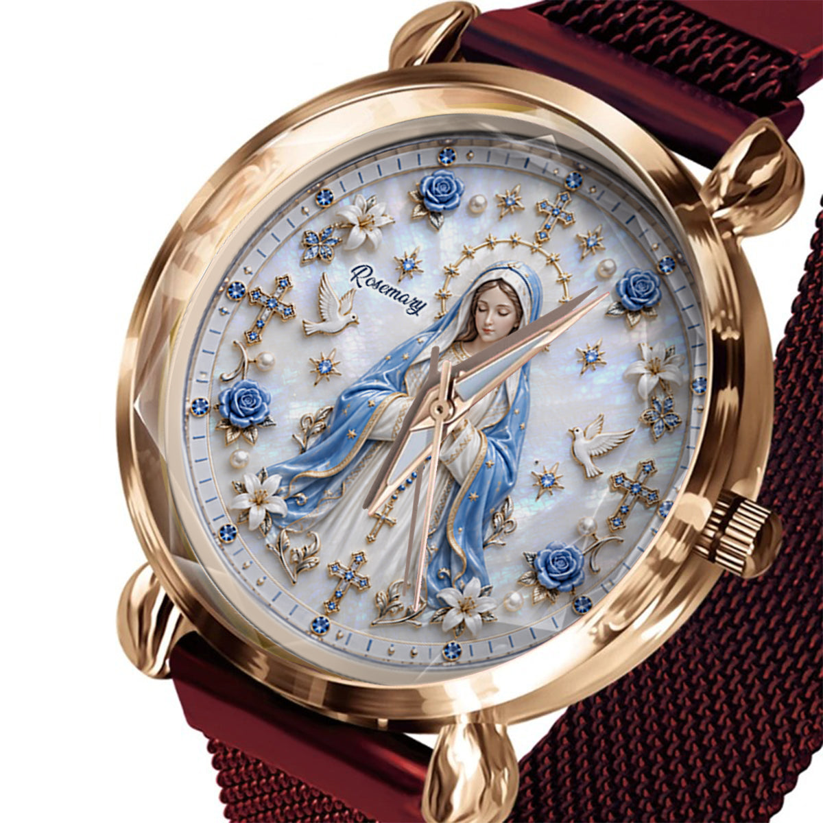 Gläubige - Personalisierte Christliche Damenarmbanduhr