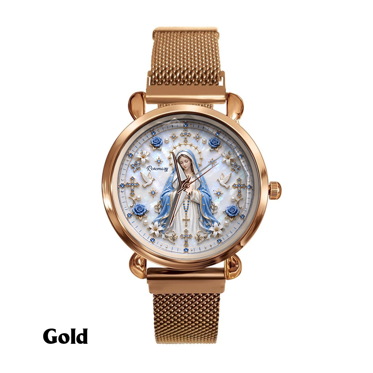 Gläubige - Personalisierte Christliche Damenarmbanduhr