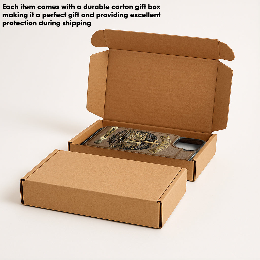 Geschenk für Pastoren – Personalisierte Handyhülle mit Geldbörsenfunktion für Pastoren