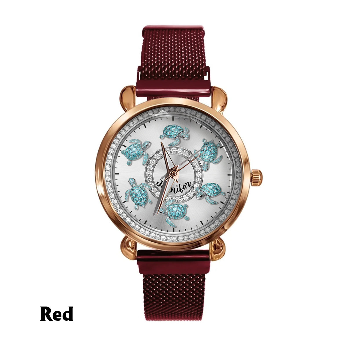 Love Turtles - Personalized Turtle Women Hand Watch