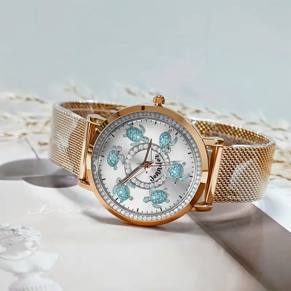 Love Turtles - Personalized Turtle Women Hand Watch