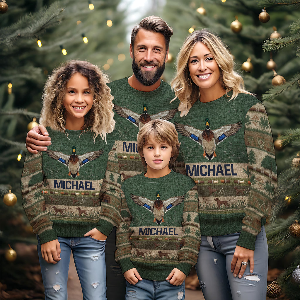 Love Hunting Season - Personalized Hunting Ugly Sweater