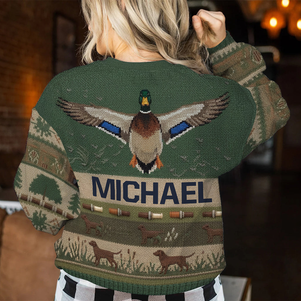 Love Hunting Season - Personalized Hunting Ugly Sweater