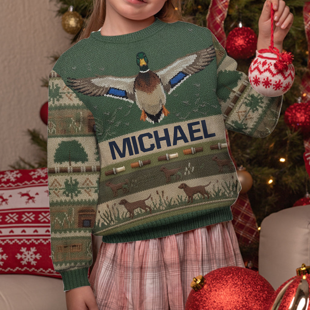 Love Hunting Season - Personalized Hunting Ugly Sweater