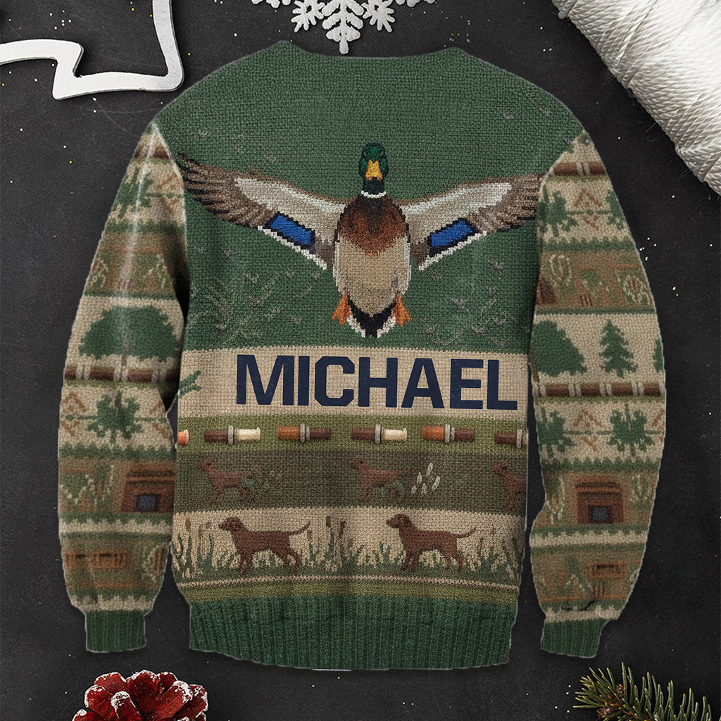 Love Hunting Season - Personalized Hunting Ugly Sweater